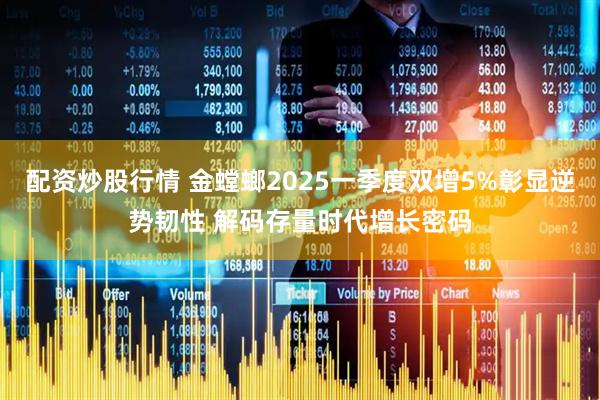 配资炒股行情 金螳螂2025一季度双增5%彰显逆势韧性 解码存量时代增长密码
